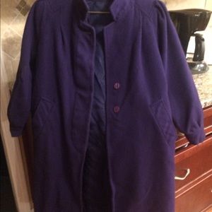 Wool purple coat